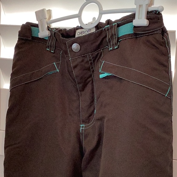Cherokee Brown Snow Pants, Size Large 10/12, like new condition (see notes) - Picture 6 of 8